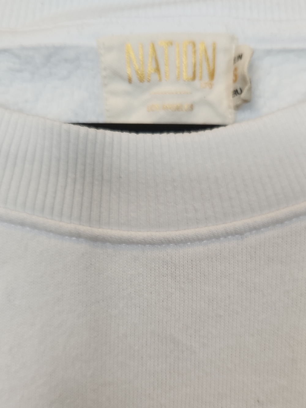 Nation Bane Sweatshirt Tee in White Size XS - Picture 4 of 11